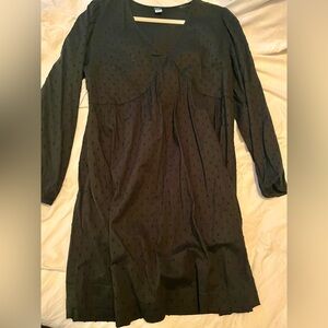 Black Mini Dress with Long Sleeves
